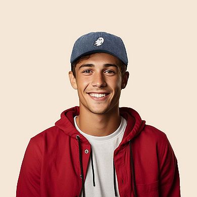 Dalix Ghost Embroidered Low Crown Cap