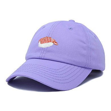 Dalix Shrimp Sushi Embroidered Dad Cap