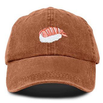 Dalix Shrimp Sushi Embroidered Dad Cap