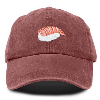 Dalix Shrimp Sushi Embroidered Dad Cap