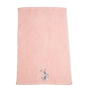 Rudolph Yeti Holding Candy Cane Hand Towel