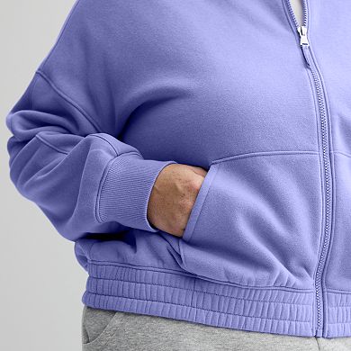 Plus Size Tek Gear® Ultrasoft Cropped Bomber Jacket