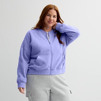 Plus Size Tek Gear® Ultrasoft Cropped Bomber Jacket