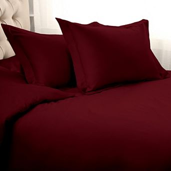 SUPERIOR 3 pc 1000 Thread Count Solid Egyptian Cotton Duvet Cover Set