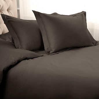 SUPERIOR 3 pc 1000 Thread Count Solid Egyptian Cotton Duvet Cover Set