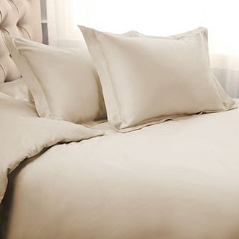 SUPERIOR 3 pc 1000 Thread Count Solid Egyptian Cotton Duvet Cover Set