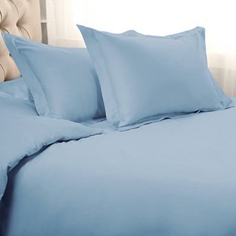 SUPERIOR 3 pc 1000 Thread Count Solid Egyptian Cotton Duvet Cover Set