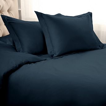 SUPERIOR 3 pc 1000 Thread Count Solid Egyptian Cotton Duvet Cover Set