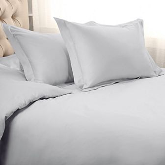 SUPERIOR 3 pc 1000 Thread Count Solid Egyptian Cotton Duvet Cover Set