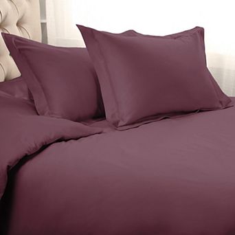 SUPERIOR 3 pc 1000 Thread Count Solid Egyptian Cotton Duvet Cover Set