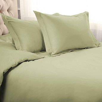 SUPERIOR 3 pc 1000 Thread Count Solid Egyptian Cotton Duvet Cover Set