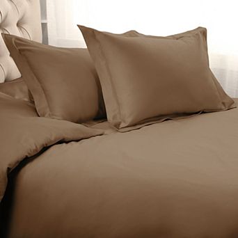 SUPERIOR 3 pc 1000 Thread Count Solid Egyptian Cotton Duvet Cover Set