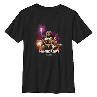 Boys 8-20 Minecraft Movie Piglings Attack Graphic Tee