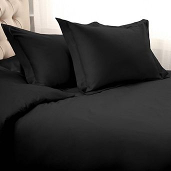 SUPERIOR 3 pc 1500 Thread Count Solid Egyptian Cotton Duvet Cover Set