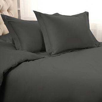 SUPERIOR 3 pc 1500 Thread Count Solid Egyptian Cotton Duvet Cover Set