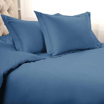 SUPERIOR 3 pc 1500 Thread Count Solid Egyptian Cotton Duvet Cover Set