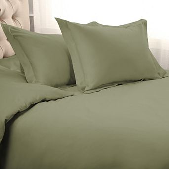 SUPERIOR 3 pc 1500 Thread Count Solid Egyptian Cotton Duvet Cover Set