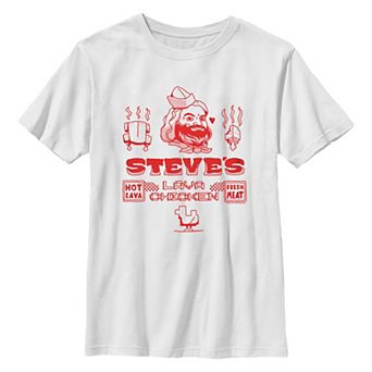 Boys 8-20 Minecraft Movie Steve's Lava Chicken Graphic Tee