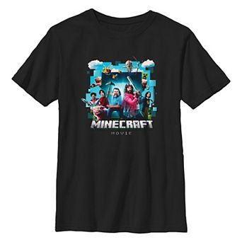 Boys 8-20 Minecraft Movie Poster Graphic Tee
