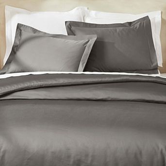 SUPERIOR 3 pc 850 Thread Count Solid Egyptian Cotton Duvet Cover Set