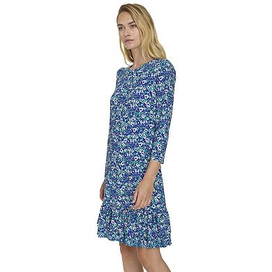 Women's Harper Rose 3/4-Sleeve Ruffle Hem Shift Dress