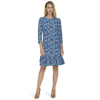 Women's Harper Rose 3/4-Sleeve Ruffle Hem Shift Dress