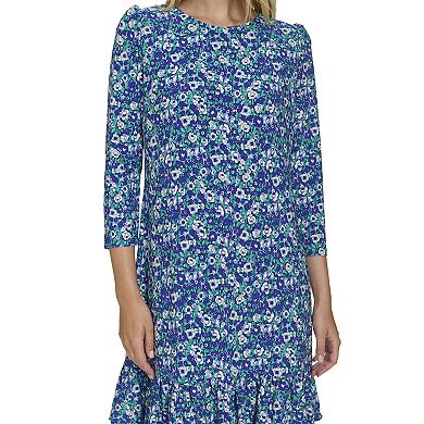 Women's Harper Rose 3/4-Sleeve Ruffle Hem Shift Dress