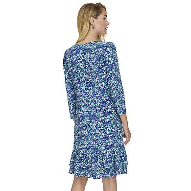 Women's Harper Rose 3/4-Sleeve Ruffle Hem Shift Dress