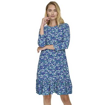 Women's Harper Rose 3/4-Sleeve Ruffle Hem Shift Dress