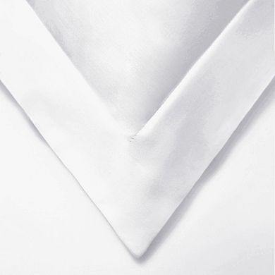 SUPERIOR 600 Thread Count Solid Cotton Blend Duvet Cover Set
