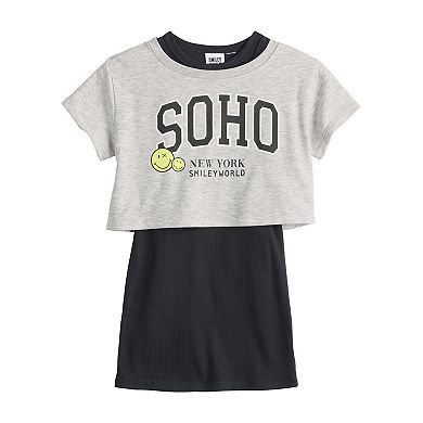 Girls 4-8 Grayson Threads Kids The Label 2-pc. Smiley Tee & Dress Set