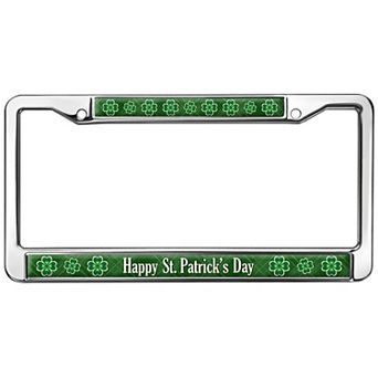 "Happy St. Patrick's Day" License Plate Frame