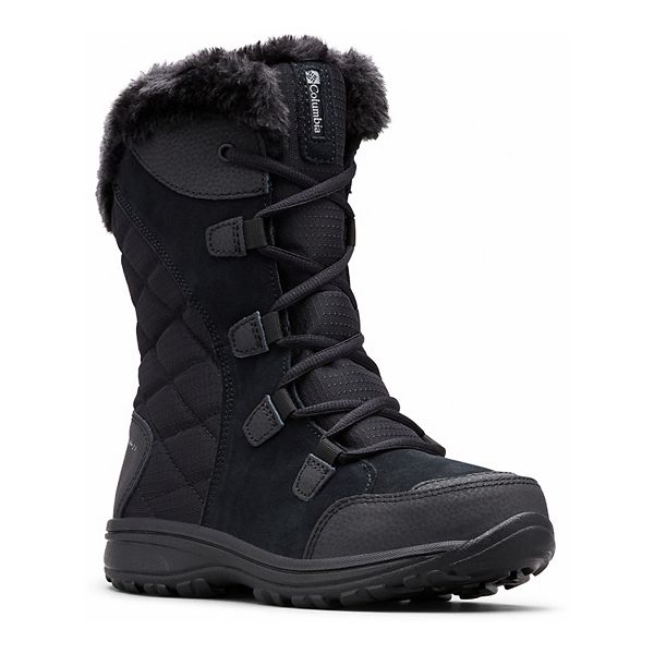 Columbia Ice Maiden II Women's Boots - Black Columbia Gray (9.5)