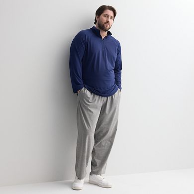 Big & Tall Tek Gear Mesh Quarter Zip Pullover