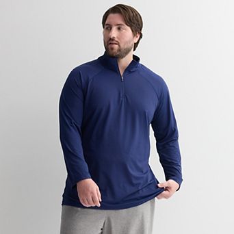 Big & Tall Tek Gear® Mesh Quarter Zip Pullover