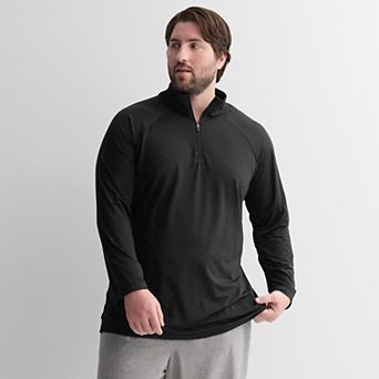 Big & Tall Tek Gear® Mesh Quarter Zip Pullover