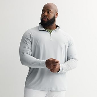 Big & Tall Tek Gear® Mesh Quarter Zip Pullover