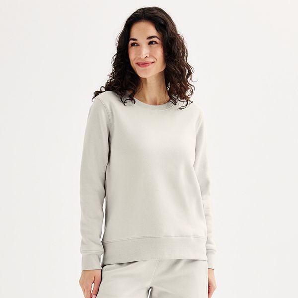 Women's Tek Gear® Ultrasoft Fleece Crewneck Sweatshirt - Sahara Wind (XX LARGE)