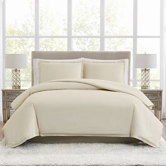 Borghese Roma 400 Thread Count Percale Cotton Duvet 3 pc Set