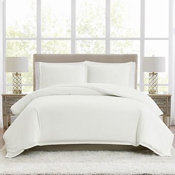Borghese Roma 400 Thread Count Percale Cotton Duvet 3 pc Set