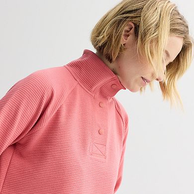 Women's Tek Gear® Waffle Henley Top