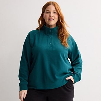 Plus Size Tek Gear® Waffle Henley