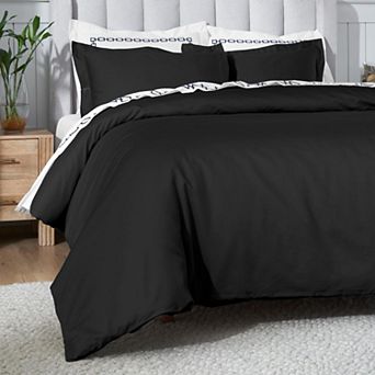 SUPERIOR 650 Thread Count Egyptian Cotton Solid Duvet Cover Set