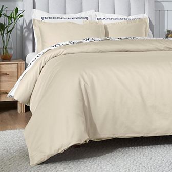 SUPERIOR 650 Thread Count Egyptian Cotton Solid Duvet Cover Set