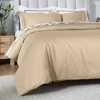 SUPERIOR 650 Thread Count Egyptian Cotton Solid Duvet Cover Set
