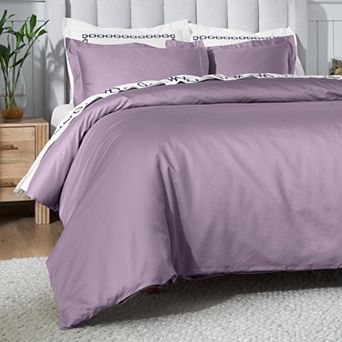 SUPERIOR 650 Thread Count Egyptian Cotton Solid Duvet Cover Set