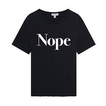 Juniors' Suburban Riot "Nope" Loose Graphic Tee