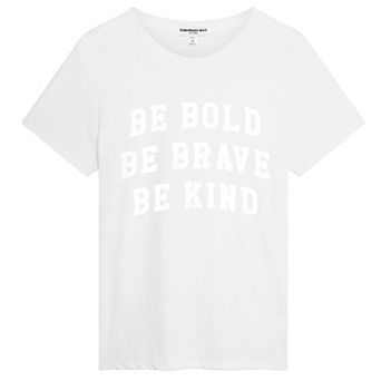 Juniors' Suburban Riot "Bold Brave Kind" Loose Graphic Tee