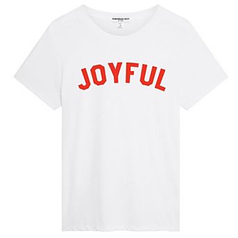 Juniors' Suburban Riot "Joyful" Loose Graphic Tee