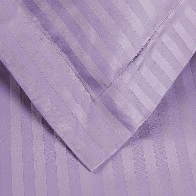 SUPERIOR 300 Thread Count Stripe Egyptian Cotton Duvet Cover Set